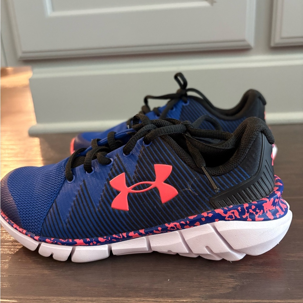 Under Armour Kids' Athletic Shoes | Size US 2Y | Blue/Pink